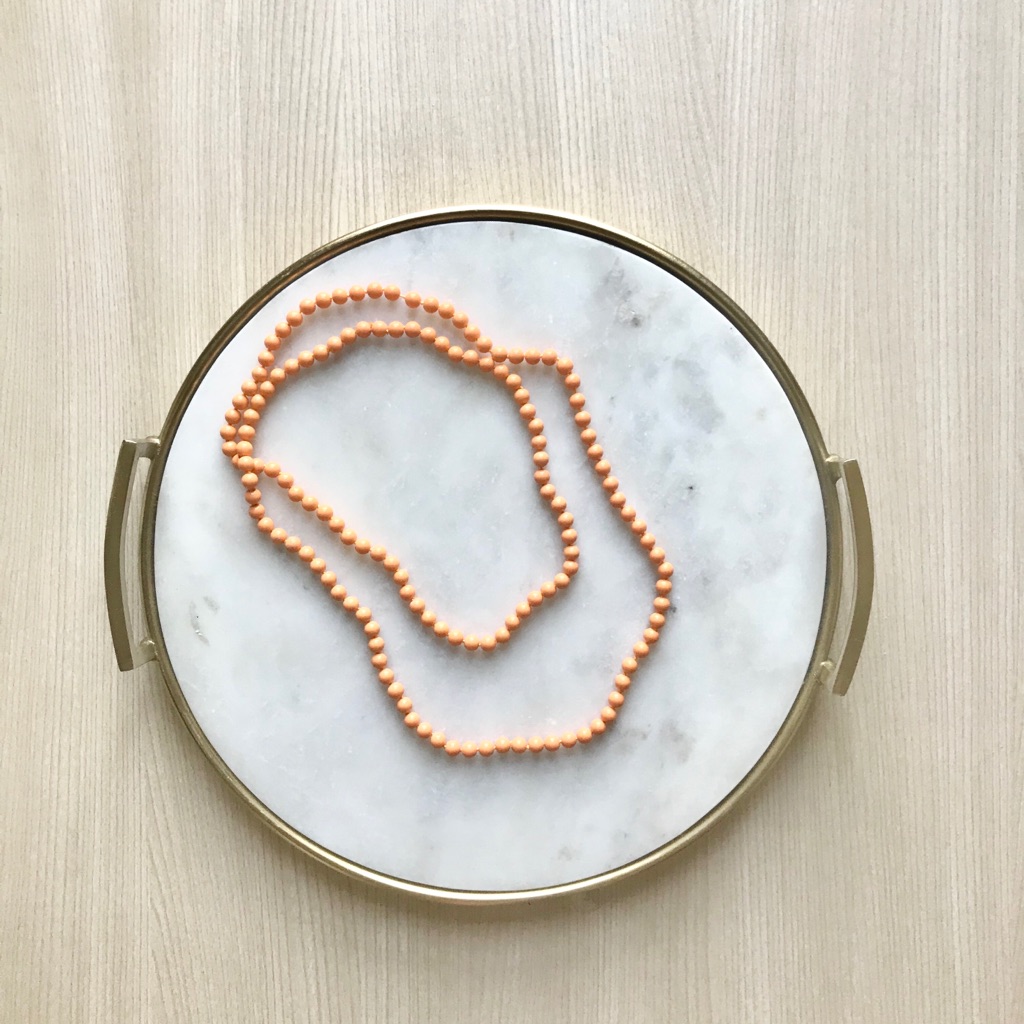 Orange Beaded Necklace